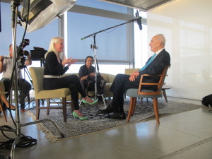 Daphne Barak interviewing Shimon Peres